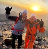 kenya soleil summit push Mont Kenya sunshine les grands vivants